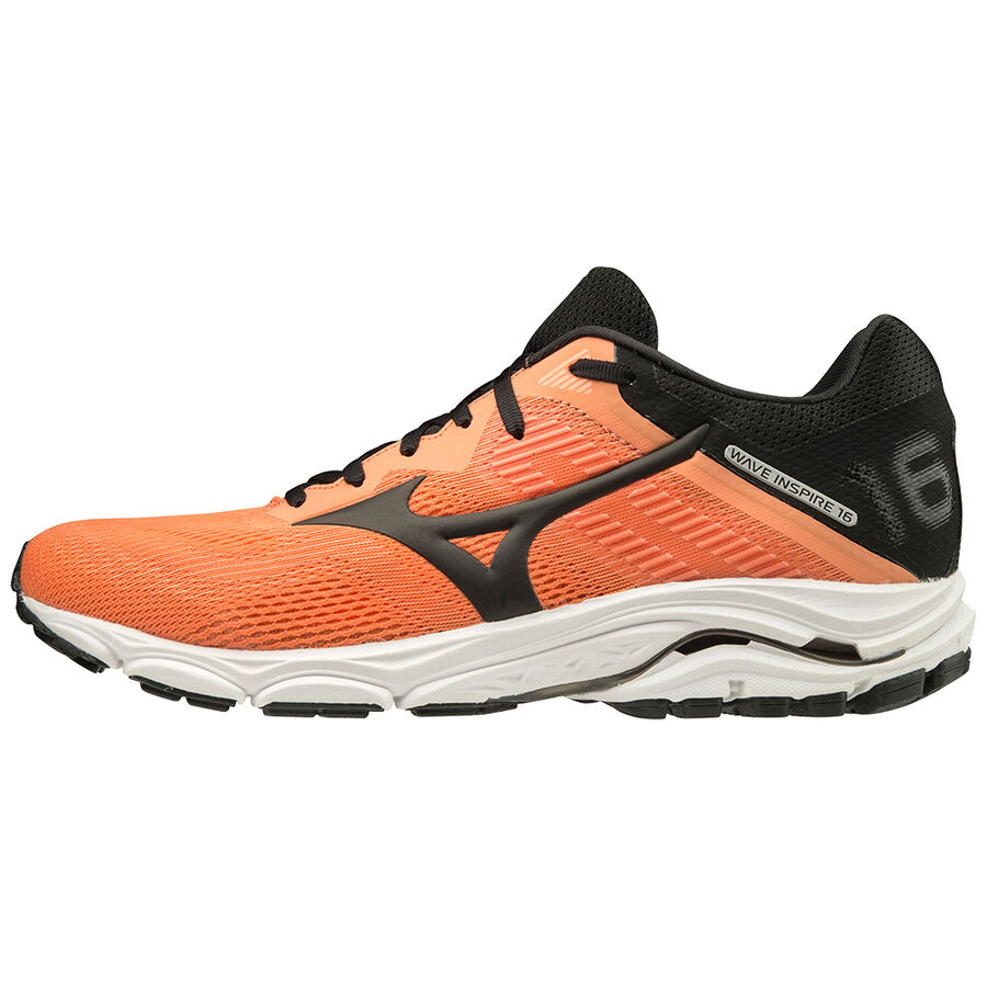 Mizuno Wave Inspire 16 Mens Running Shoes Canada - Orange/Black